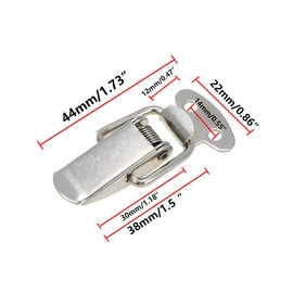 Rannb Spring Toggle Latch Mini Size Toolbox Latch 44mm/1.73" Length - Pack of 10