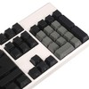 YMDK Thick PBT Black White Dolch OEM Profile Keycap Keyset