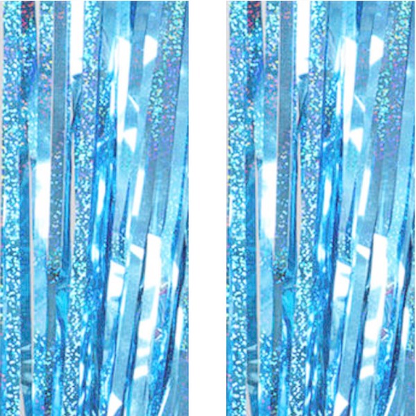 Light Blue Backdrop Streamers AILEXI 2 Pack 1 m x