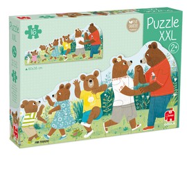 GOULA Jumbo Games Bear Family Colourful XXL Wooden Puzzle for Children from 2 Years