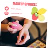 Beavorty 4pcs Fruit Makeup Sponges Dual Use Dry Wet Cosmetic
