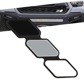 DACIRTY Car Center Mesh Grille Tri-Color Emblem, Thickened ABS Plastic Sport Style Badge, Tuning Decoration Accessories, Compatible with Tacoma 4runner Tundra (Dark Gray & Gray & White)