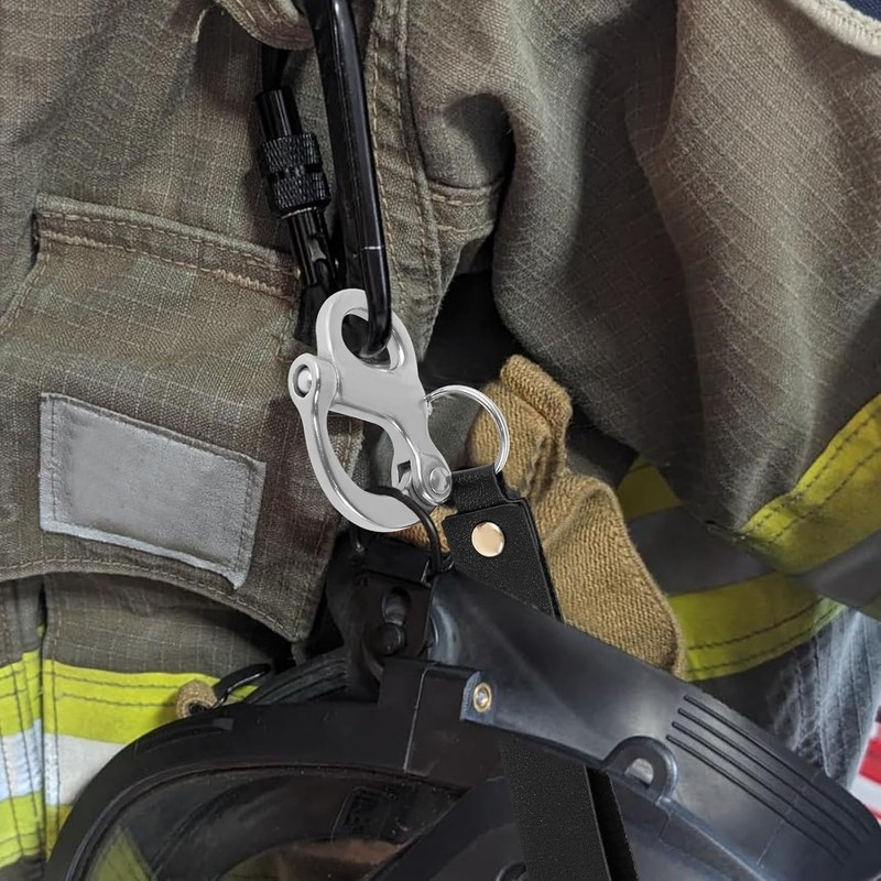 Yeanifeana Quick Release Clip Shackle for SCBA Mask,Firefighter Accessories, Quick