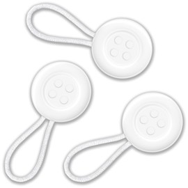 Wardrobe Hackers Collar Extenders for Mens Shirts (Soft Elastic Design 3-Pack) Neck Relief for Tight Collars for Dress Shirts - White Button Expanders