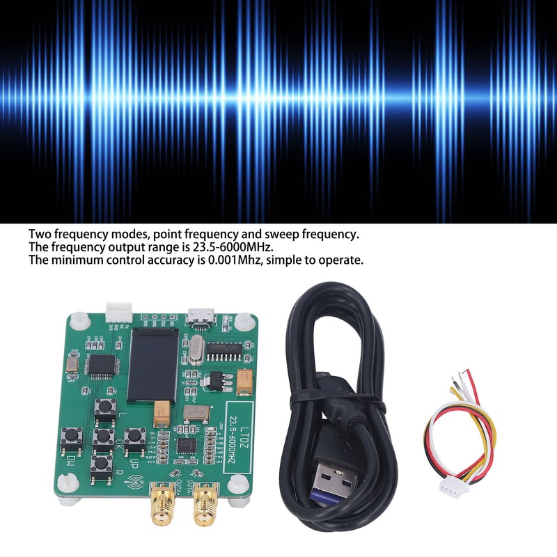 Signal Source Module Generator Board 23.5‑6000MHz Electronic Component USB 5V