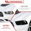 amayum Smoked Black Tail Light Lamp Cover Front Headlights Cover