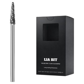 BESSIE Riabit Drop Shaper F Nail Bit, 1 Piece, Silver / BESSIE 리아비트 드롭 쉐이퍼 F 네일비트, 1개, 실버