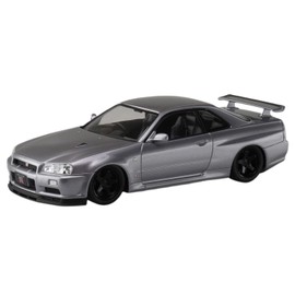 Aoshima Bunka Kyozai No. 11-SP4 The Snap Kit Series Nissan R34 Skyline GT-R Custom Wheel (Athlete Silver) Color-Coded Plastic Model