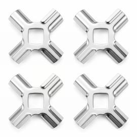4 Pack WPW10408733 Meat Grinder Blade for KitchenAid Whirlpool Stand Mixer – Stainless Steel Replacement Knife for FGA/FGA1 Food Grinder Attachment, Replaces 4162143 4162144 9706857 2683750