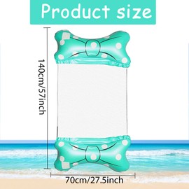 Inflatable Swimming Bed, Water Hammock, Inflatable Hammock, 4-in-1 Lounge Chair Pool Air Mattress, Water Toy Pool Accessories, Portable Swimming Mat for Adults and Children