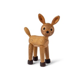 Spring Copenhagen Handmade Wooden Deer Figurine - Spot | Rustic Home Decor, Charming Wooden Sculpture