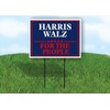 HARRIS WALZ FOR THE PEOPLE Single Sided 18x24 in Yard