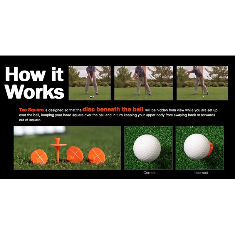 Golf Innovations, Inc. Tee Square ~ Golf Swing Training Aid