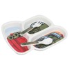 Children Tableware Set Cartoon Printed Unbreakable Divided Plate Toddler Eating