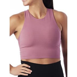 Avia Women's Low Support Trainer Crop Sports Bra (US, Cup Band, Medium, D, DD, Mauve)