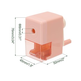 M&G Manual Pencil Sharpener, Hand Crank Pencils Sharpener Automatic Lead Feeding Pencils Sharpener Office Supplies for Classroom Office, Pink