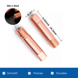 TimelyDu Mig 28-Pack MB15 15AK welding Gun Accessory Kit ;Welding contact Tips 0.035" 0.9mm,Ceramic Nozzles Welding Nozzle/Contact Tip Holder Fit MIG Welding Torch, (0.035" Accessory Kit)
