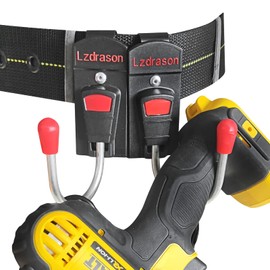 Drill Holster, Tool Belt Hook, Cordless Tools Holder for Belt, Power Drill Drywall Screw Gun Holster for Belt Clip, Tape Measuring Holder Holster with Adhesive Strapping for Anti-Falling.
