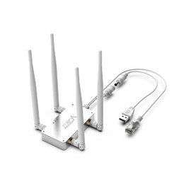 Vonets VBG1200 2.4GHz/5GHz Mini WiFi Bridge Ethernet/Wireless Repeater/Router/WiFi Signal Range Extender Industrial Powered by DC/USB with 1 RJ45 Male for DVR IP Camera