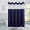 Extra Long No Hook Shower Curtain,Polyester Fabric Shower Curtains for