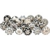 Shah Crafts. Ceramic Door Knobs Set of 12 Black and