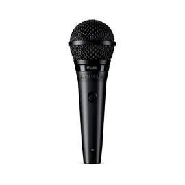 Shure PGA58-QTR Cardioid Dynamic Vocal Microphone with 15' XLR-QTR Cable, Black, 5.00 x 10.00 x 3.50
