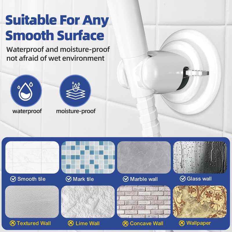 Handheld Shower Head Holder , Suction Cup Shower Head Holder,
