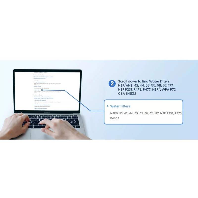 GLACIER FRESH 3 Pack GLACIER FRESH LT1000PC Replacement Water Filter