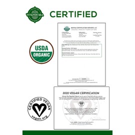 VITAMINSEA Organic Raw Bladderwrack Powder - 1 LB - Atlantic Seaweed Vegan Certified (BPLB)