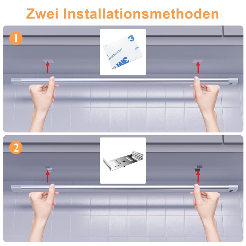 WOBANE LED Under-Unit Light Kitchen, Dimmable LED Cabinet Lighting with