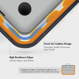 bagasin 13 13.3 14 inch Laptop Computer PC Shoulder Bag Carrying Case, Water-Repellent Fabric Briefcase, Lightweight Toploader, Business Casual or School