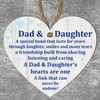 Pixie's Gifts Wooden or Acrylic Heart Plaque for Dad -