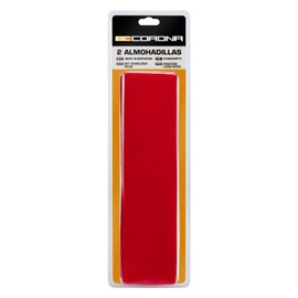 BC Corona INT50003 Velour Pads, Red, Set of 2