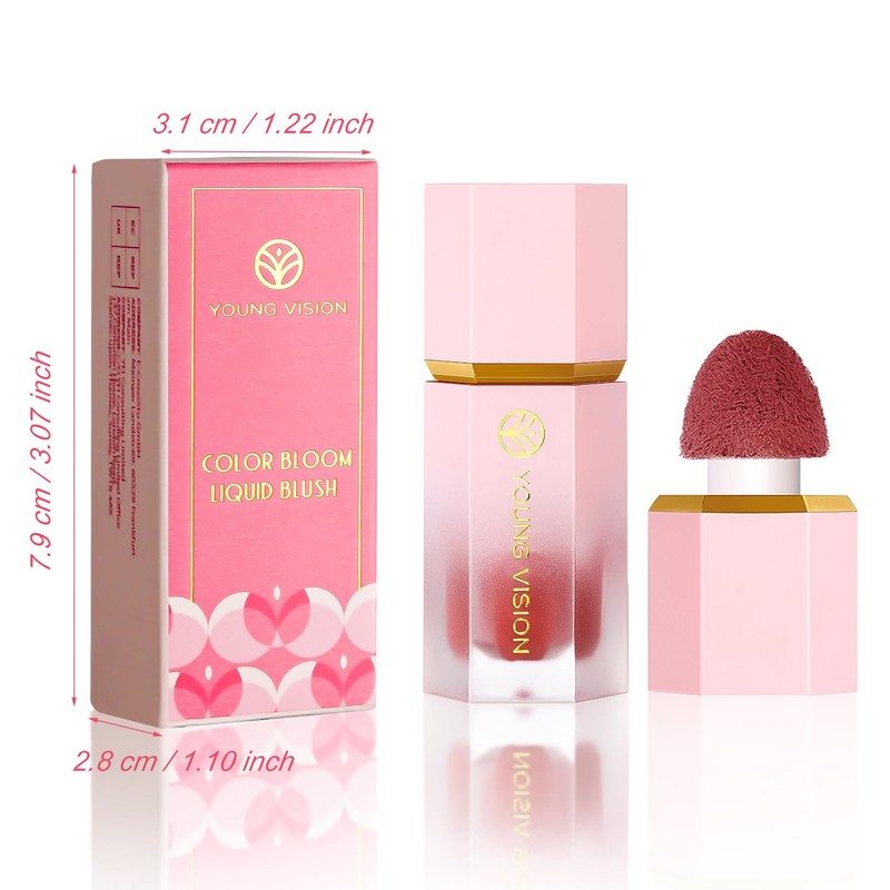 YOUNG VISION Liquid Cheek Blush -Soft Cream Rouge/Blusher Makeup, Buildable