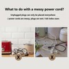 Self-Adhesive Power Cord Organizer & Cable Management Clips – Durable
