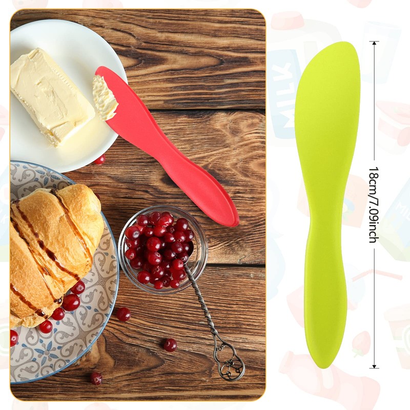 Kritkin 16 Pcs Plastic Butter Knife Spreader, Multi Purpose Plastic