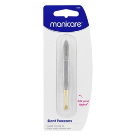 Manicare Gold Tipped Slant Tweezers
