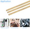 TOP-VIGOR 1Pc M6 x 250mm Male Brass Threaded Rod, All