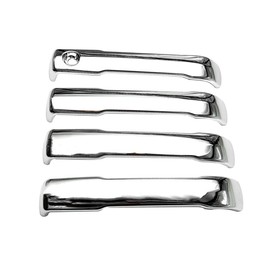 KACEPAR Chrome Outer Door Handle Cover Trim Protector, Front Rear ABS Exterior Side Door Handle Trim Cover, Compatible with Toyota Tundra 2022