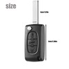 SLshiBo Car Replacement Key Shell 3 Buttons Remote Control Type