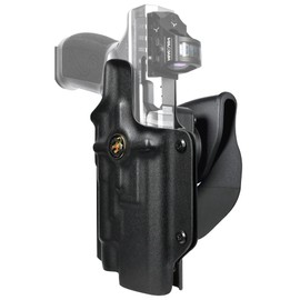 OWB Quick Release Paddle Holster fits CZ Shadow 2 w/TLR-1 HL (Right-Hand Draw, Black)