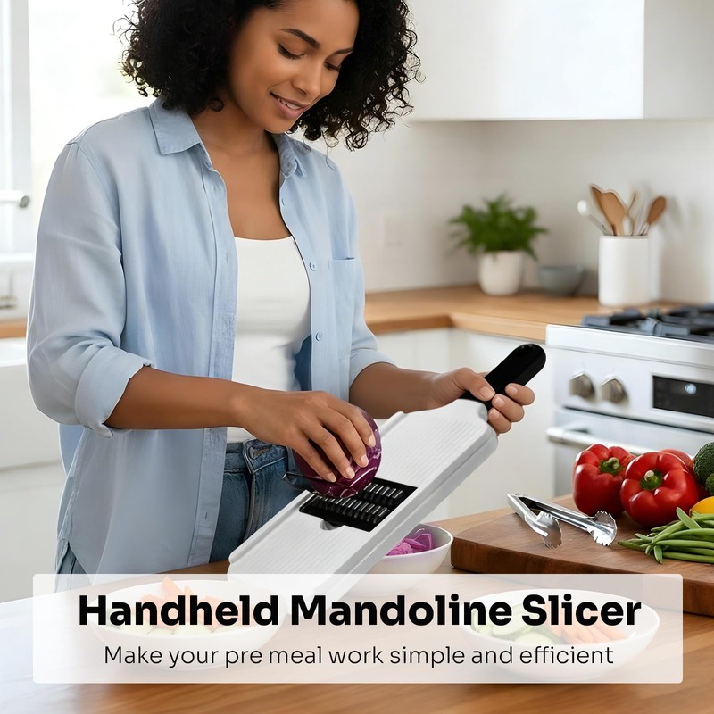 ZHANG XIAO QUAN SINCE 1628 Handheld Mandoline Slicer 3-in-1, Veggie