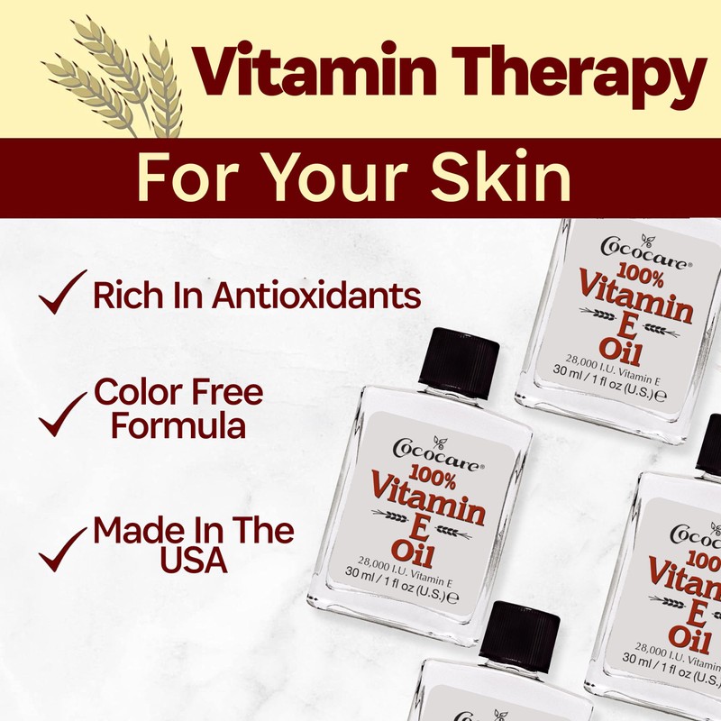 COCOCARE 100% Vitamin E Oil - Maximum Moisture for Dry