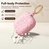 Wowwat for AirPods 4 Case Cover 2024 with Leopard Engraved,Pink