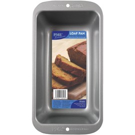 PME CSB102 Carbon Steel Non-Stick Loaf Pan 9 x 5 x 2.7-Inch Deep, Grey, 27.3 x 14.3 x 7 cm