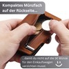 Wolkenstein Leather Card Case with Coin Compartment Men's Credit Card