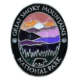 Walking Stick Medallion Hiking, Great Smoky National Park Hiking Stick Medallion, Trekking Hiking Walking Pole Stick, Traveler Collection Souvenir