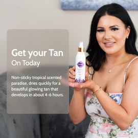 Fake Bake Fake Bake Flawless Self-Tanning Liquid Streak-Free, Long-Lasting Natural Glow For All Skin Tones - Sunless Tanner with Professional Mitt For Easy Application, Black Coconut Scent - 6 oz (Pack of 2)