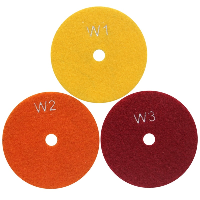 Easy Light 4 inch 3-Step Flexible Wet Diamond Polishing Pads