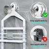 ODesign 3 Tier Height-Adjustable Shower Caddy Hanging Anti-Swing-Over The Shower